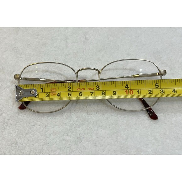 Polo Classic 162 by Ralph Lauren Italy Matte Gold Frame Eyeglasses Minimalist - Picture 7 of 8